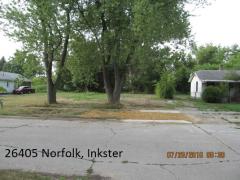 26405 Norfolk, Vacant, Inkster, MI